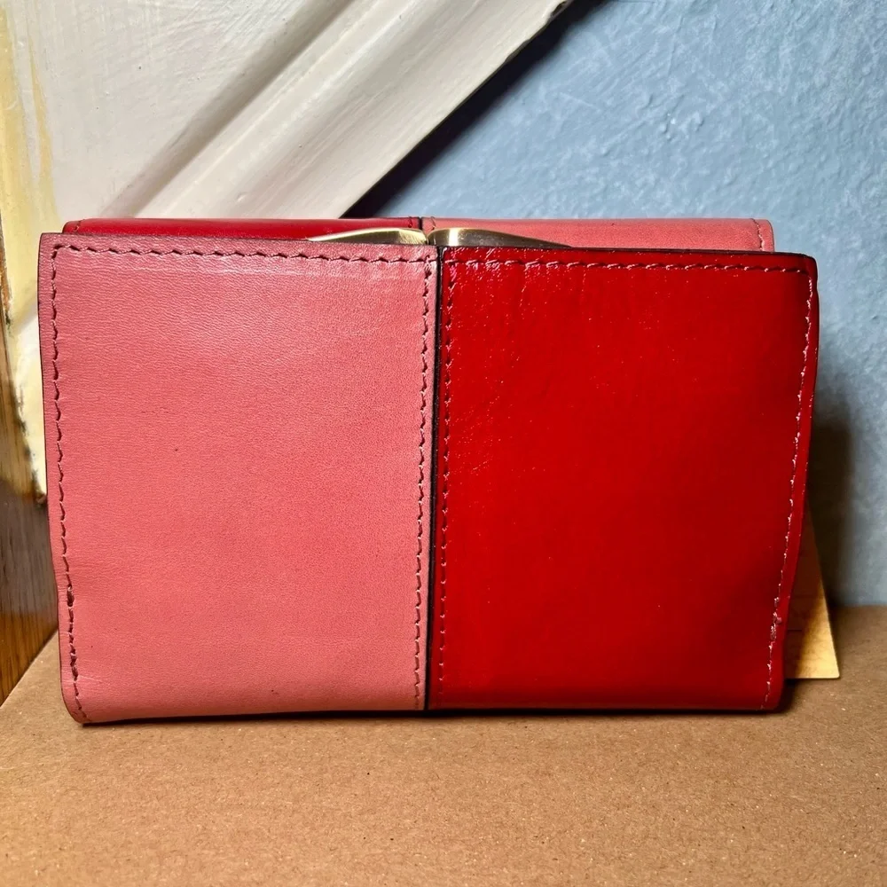 NWT Patricia Nash Woodstock Color Block Leather Wallet